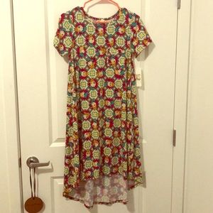 Disney LuLaRoe Carly dress Donald Duck BNWT